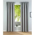 OTTO home Verdunkelungsvorhang Solana, Gardinen mit Kräuselband, Vorhänge, Wohnzimmer, modern, (2 St), Kräuselband, verdunkelnd, 2er-Set Verdunklungsvorhang mit Thermofunktion, Bestseller, einfarbig grau 140 cm x 245 cm