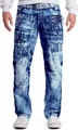 Kosmo Lupo Herren Jeans KM009 Blau W40/L34