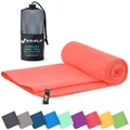Mikrofaser Handtuch  kompakte Microfaser Handtücher  ideal als Sporthandtuch,...