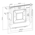 Halterung Für Notebook Tablet MAC Mini Nach 2014 Maclean VESA 75X75/ 100X100
