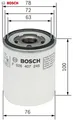 BOSCH F026407245 Ölfilter Motorölfilter für Ford