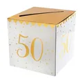 Brief- und Kartenbox 50. Geburtstag Golden Times