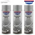 3x presto Aluminium Spray Korrosionsschutz 400ml