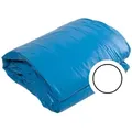 Poolfolie Rund blau Tiefe 0,90 m Folienstärke 0,40 mm überlappend ohne Biese,Größe Ø: 3,00 m, grau