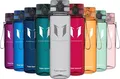 Super Sparrow Trinkflasche - Tritan/1L/BPA-frei/Glossy Grau/Leicht/Nachhaltig