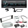 Kenwood KMM-BT508DAB Bluetooth Digitalradio USB Einbauset für Audi A4 B6 B7