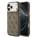 GUESS Case für iPhone 17 Pro Max Goldrahmen Magsafe Handyhülle Cover Braun