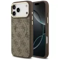 Guess iPhone 17 Pro Max - 4G PU Classic Logo MagSafe - PC/TPU Case with Vegan Le