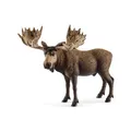 schleich 14781 Elch Bulle, ab 3 Jahren, WILD LIFE - Spielfigur, 13 x 7 x 11 cm n