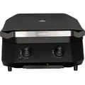 Cozze® Gasgrill mit 2 Zonen / 2 zusätzliche Grillroste, Grillfläche 51 x 39 cm, Gerätemaße 37.8 x 59.7 x 58.9 cm, 5 kW, Stahl / Gusseisen, sch... - Schwarz