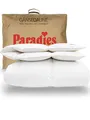 PARADIES Daunendecke 155x220 cm Winter 1.120g - Gabi 90, Winterdecke mit Baumwollbezug + RDS-zertifizierten Gänsedaunen/-Federn 90% Daunen + 10% Federn
