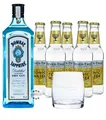 Bombay Gin (40 % Vol., 0,7 L) & 5x Fever-Tree Tonic 0,2 L inkl. 0,75 € Pfand