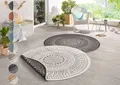 Teppich HANSE HOME "Porto Wendeteppich", schwarz, H:5mm Ø:100cm