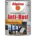 Metallschutz-lack Hammerschlag 2,5 L Schwarz Metallack Schutzlack - Alpina