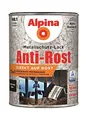Alpina Metallschutzlack – Hammerschlag Schwarz – Anti-Rost-Lack für einen Langzeit-Korrosionsschutz – Witterungs- und UV-beständig – 2,5L