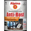 Alpina Anti Rost Metallschutz Lack 3in1 Schutzlack Hammerschlag Schwarz 2,5L