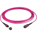 EFB Elektronik MTP-F/MTP-F 36-Fasermatrix Patchkabel OM4 LSZH erika-violett, Code A, 10m (S/FTP, CAT6a, 10 m) (MTPF36MTPFOM4-10-A)