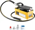 VEVOR 10.000 PSI Lufthydraulikpumpe, 1,6 L Öltank, NPT 3/8 Zoll Ölauslass, NPT 1/4 Zoll Einlass, Luftbetätigte Fußpumpe mit Aluminiumgehäuse
