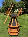 Gartenwindmühle WM 80 dunkel Solar