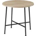 Tectake Esstisch Ennis Industrial Style Holz und Stahl  80 x 80 x 76 cm Industrial Holz Hell  Eiche Sonoma