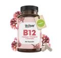 Yes Vegan Vitamin B12 Komplex mit B6, Folsäure & Chlorella – 180 Kapseln Kapseln, 1 St., 55 g