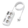 Adapter Australien Deutschland, Adapter China Deutschland Stecker mit 3er Steckdose & 4 USB (USB-C 3.4A), Typ I Australien Reisestecker Steckdosenadapter für China, Argentinien, Neuseeland