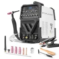 STAHLWERK Schutzgasschweißgerät AC/DC WIG 200 Puls ST – IGBT-Inverter mit AC-Modus, MMA (E-Hand/ARC) bis 200 A, HF-Zündung, Pulsfunktion, 2T & 4T-Modus, Hotstart, Anti-Stick, für Alu & Dünnblech