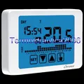 VEMER CHRONOS VE451100 Touchscreen- Uhrenthermostat Wandbefestigung Batterie Wei
