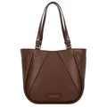 The Bridge Brigida Schultertasche Leder 33 cm  braun