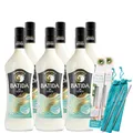 Mangaroca Batida de Côco (6x 0,7l) Set 16% vol inkl. 2 Trinkhalme GRATIS- Kokoslikör - Natürlich süß, pur auf Eis, als Longdrink oder als Basis exotischer Cocktails genießen