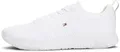 Tommy Hilfiger Herren Runner Sneaker Corporate Knit Rib Runner Sportschuhe, Weiß (White), 46