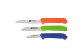 GRÄWE Allzweckmesser Küchenmesser-Set 3 tlg., Edelstahl, bunte Griffe