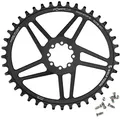 Wolf Tooth PowerTrac Elliptical SRAM 8-bolt Direct Mount Kettenblatt, Standard 45mm/Offset 6mm, 44 Z., Drop-Stop B, black