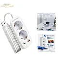 USB Schnelllader 20W 2 Steckdosenadapter 1,5M Kabel Austral