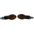 HIGHSIDER Smart Cateye Bulb Mini Blinker Körper Schwarz / Linse getönt (Paar), Vorne & Hinten, schwarz