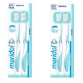 2x 2er Pack Meridol Zahnbürste Zahnfleischschutz weich Handzahnbürste