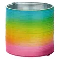 moses. Treppenhüpfer Rainbow, Hüpfende Metall-Spirale in Regenbogen-Farben, ...