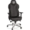 hjh OFFICE Gamingstuhl GAMEBREAKER COLOSSUS Kunstleder Höhenverstellbarer Computerstuhl, Bürostuhl mit Armlehnen - Schwarz
