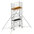 Layher Rollgerüst ZIFA P2 Safety Plus mit Doppelgeländer und ausziehbaren Gerüststützen 5,61m AH