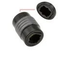 Kenable Optischer TOSLink Gold Kupplung Adapter F/F Schwarz GB5405