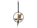 Montana Cages Vogelkäfig Playring Hängender Papageien-Freisitz, Ø 60cm, Länge 120cm, robust, Pulverbeschichtet, ungiftig, ideal für Schaukeln und Spielen