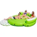 Kick Back Aufblasbare Matratze Inselform Xl Größe 275x255x65 Cm Mit 5 Sitzen, Rückenlehne Und 5 Untersetzern - Bestway