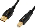 Amazon Basics USB 2.0 Kabel Typ A auf Typ B vergoldeten Anschlüssen 3 Meter 6 99