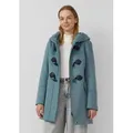 s.Oliver Wintermantel Outdoor-Mantel Taillierter Dufflecoat aus Wollmix blau M (38)