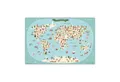 cover-your-desk.de Schreibtischunterlage abwaschbar - für Kinder - Weltkarte - premium Vinyl - Made in Germany, (1 tlg)