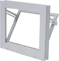 WOLFA Mehrzweck Kipp-Fenster PLUS Kunststoff weiß 400x400 mm mit Isolierglas
