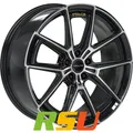 Proline PF25 forged black polished 8.5x20" ET45 LK5 112 ML 57.1 Alufelgen 20 ...