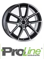 4x ProLine PF25 Forged 8,5X20 5/112 ET45 Black Polished