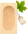 Hofmeister Butterdose Butterform 14 cm eckig 125 g Buttermodel Butterstempel, Ahornholz