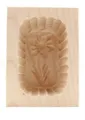 Holz-Butterform Buttermodel Ahornholz eckig Ahorn 125g Butter Model Form Blume